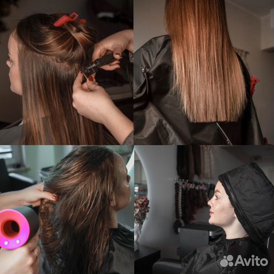 Наращивание волос, окрашивание, кератин/ ботокс