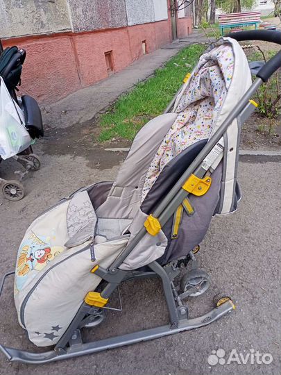 Детские санки коляска Ника