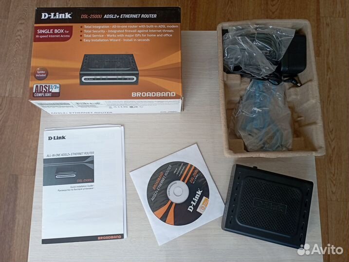 Маршрутизатор D-Link DSL-2500U, adsl2+