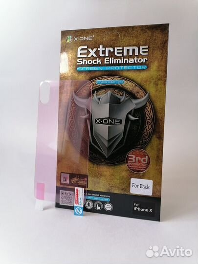 Защитная пленка броня на заднюю панель iPhone X