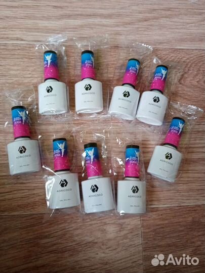 Новый Набор Гель Лаков светоотражающий 8шт