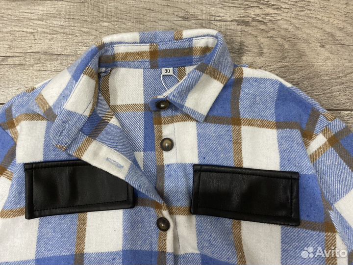 Рубашка в клетку детская новая