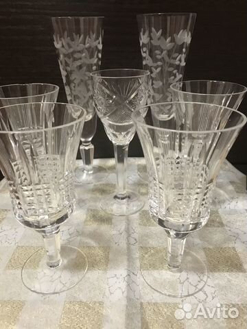 Бокалы фужеры рюмки СССР