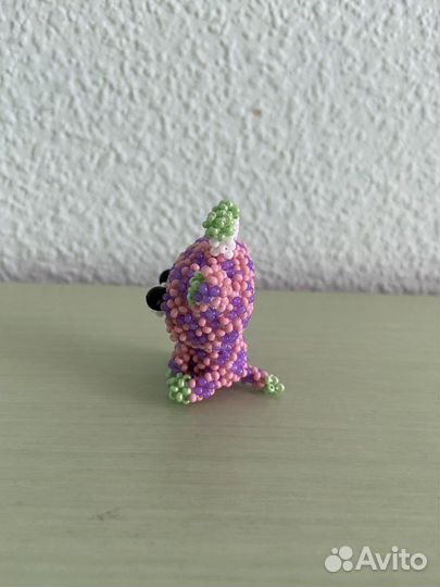 Амигуруми из бисера, жираф, необычного окраса