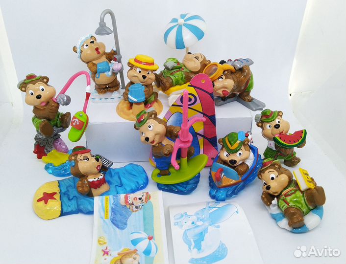 Серии киндер мишки, черепахи, свадьба киты кондоры