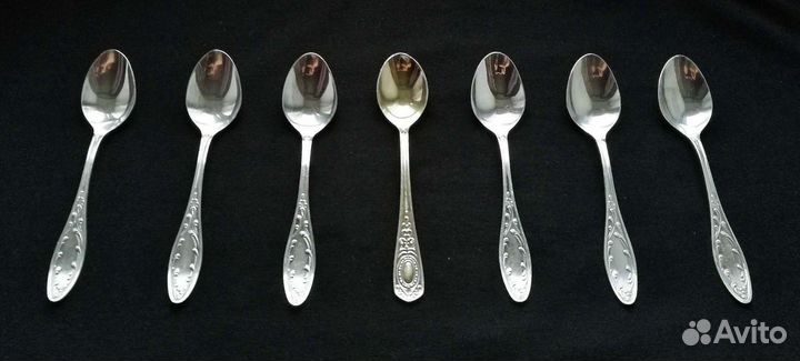 Чайные ложки. Мельхиор. Кольчугинский завод