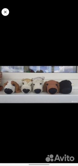 Мягкая игрушка заяц и мягкие игрушки собачьки