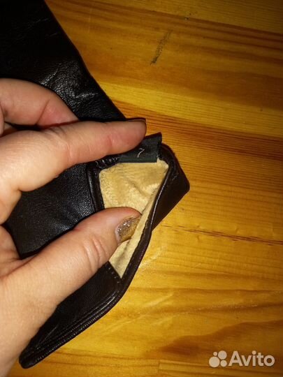 Перчатки женские кожаные размер 7