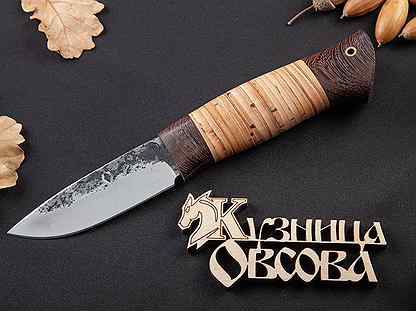Охотничий кованый нож из стали х12мф