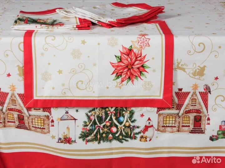 Комплект столовый скатерть + 6 салфеток