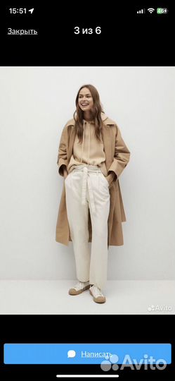 Плащ тренч Mango