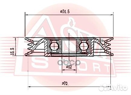 Ролик натяжной навесного оборудования перед