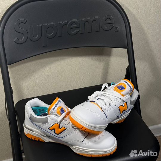 New Balance 550 White Vibrant Orange