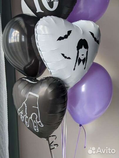 Воздушные шары с wensday Венсдей