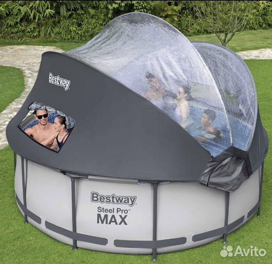 Бассейн bestway 366х100 с куполом