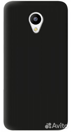 Чехол полиуретановый для Meizu M3S черный-матовый