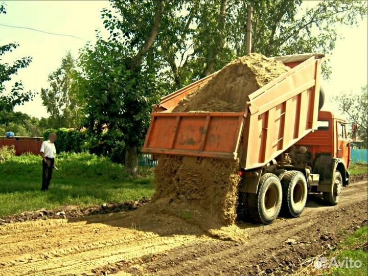 Песок карьерный с доставкой