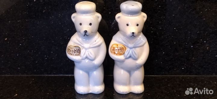 Большие солонка +перечница 14см 