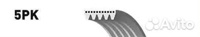 5PK1005 Поликлиновый ремень привода вспомогательных агрегатов micro-v gates 5pk1005 для а/м toyota c