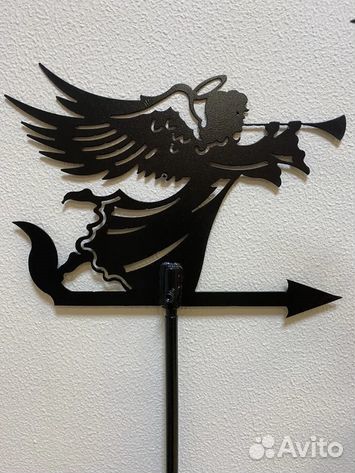 Флюгер на крышу ангел