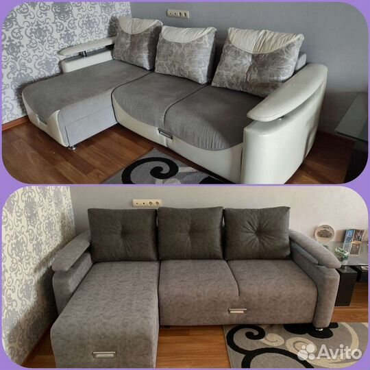 Перетяжка мягкой мебели