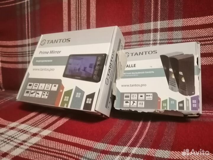 Видеодомофон Tantos Prime SD Mirror + панель Walle