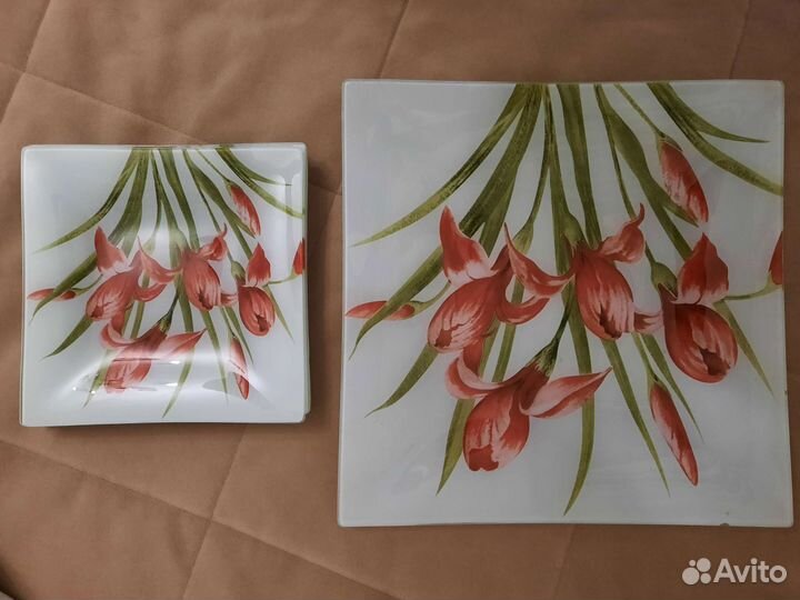 Посуда набор тарелки + тарелка для подачи новое