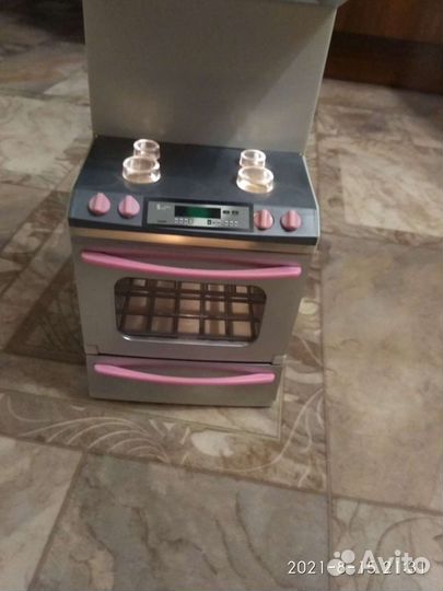 Мебель для кукол, кухня, свет, звук