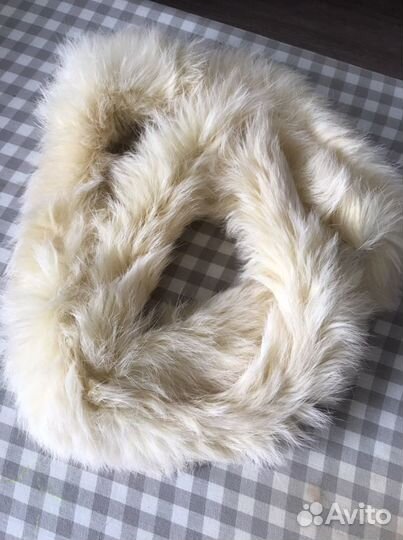 Меховая кроличья опушка для капюшона