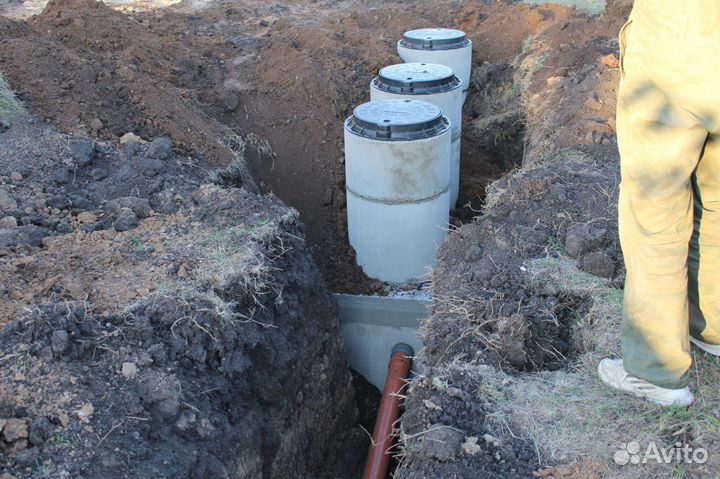 Септик под ключ из жби колец