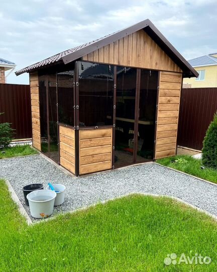 Мягкие окна для беседки