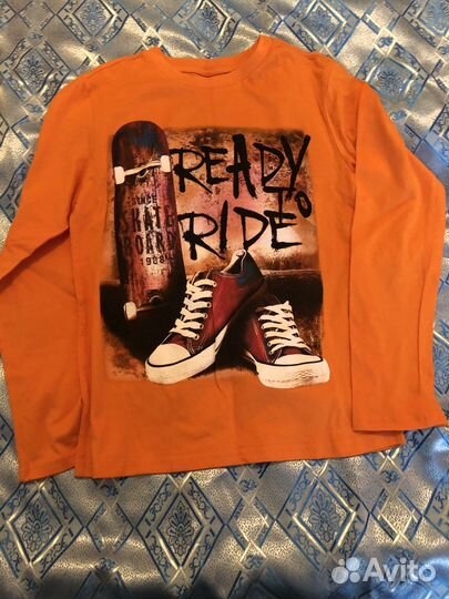 Футболка с длинным рукавом Глория Джинс принт х/б