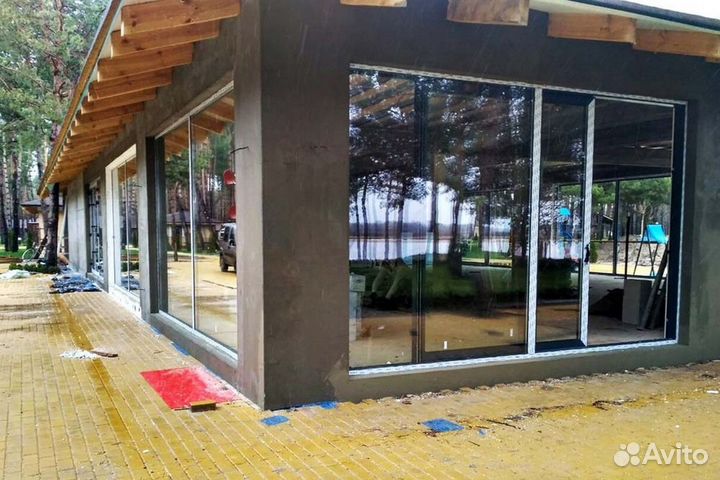 Окна алюминиевые новые
