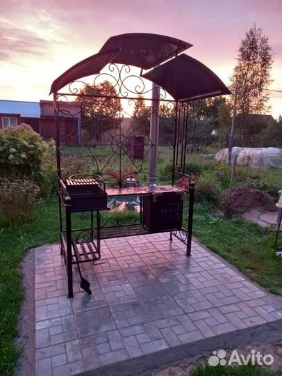 Мангал в стиле лофт