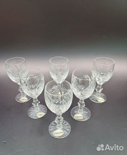 Хрустальные фужеры Lead crystal Чехословакия