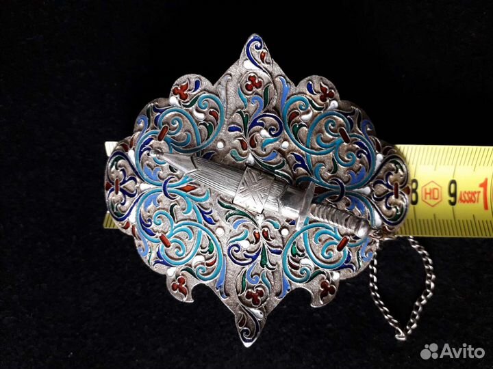 Пряжка для ремня серебро 84 проба