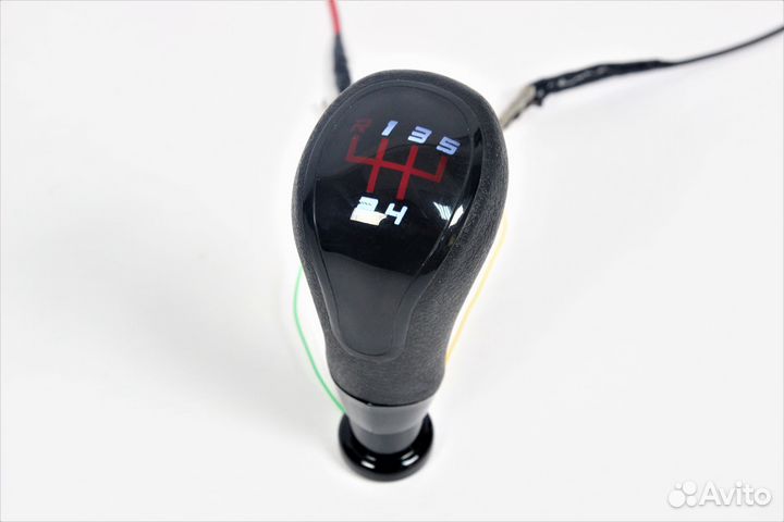 Ручка кпп Black с LED подсветкой Красная для Ваз