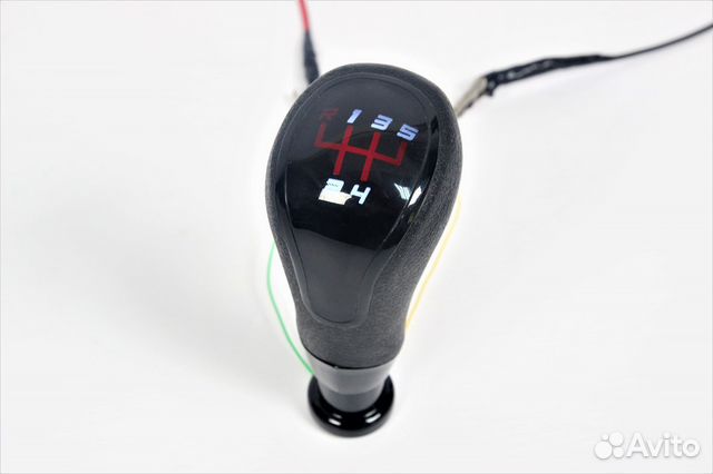 Ручка кпп Black с LED подсветкой Красная для Ваз