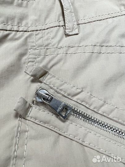 Женские лёгкие бежевые свободные брюки Marc Cain