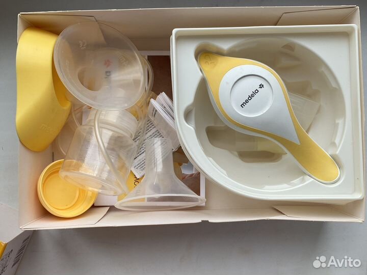 Молокоотсос medela бутылочка с соской calma