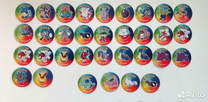 Фишки кэпсы сотки Покемон (Pokemon)