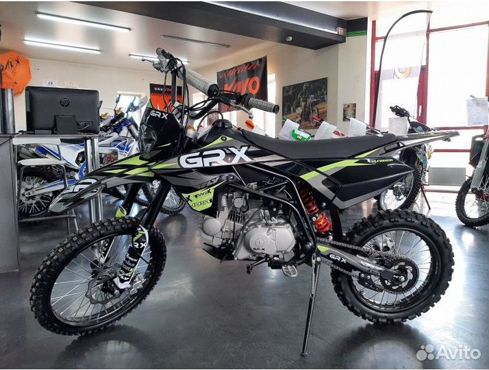 Питбайк GR-X YX125EM 19/16 (механ. сцепл., эл. ста