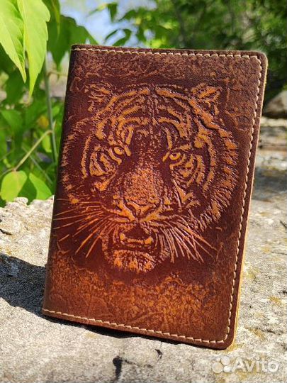 Обложка на паспорт, тигр, новые