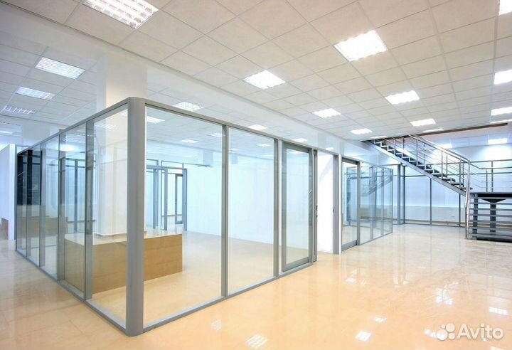 Стеклянные офисные перегородки