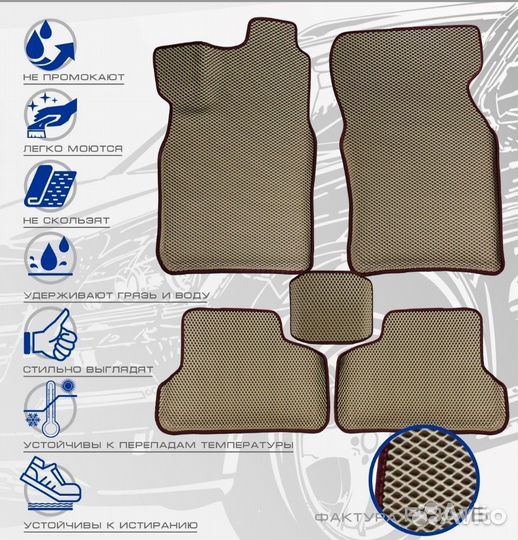 3D коврики ева volvo S-40 1995-2004