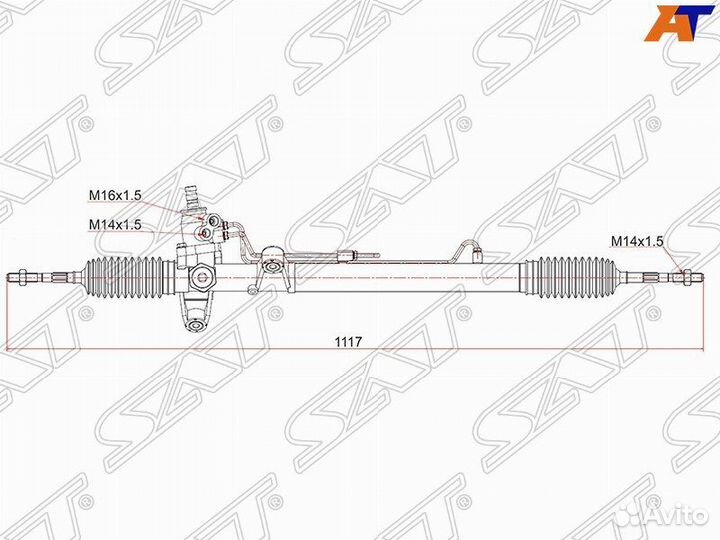 Рейка рулевая honda CR-V RD1 LHD - RHD
