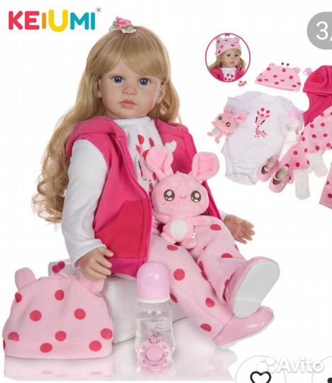 Кукла реборн 60 см