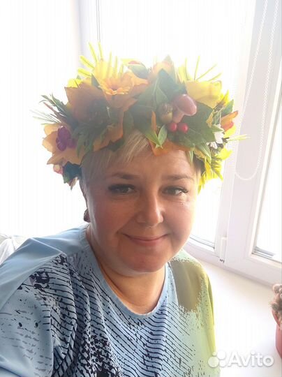 Венок на день осени.Для фотосессии.Ободок,кокошник