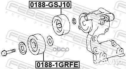 Ролик обводной приводного ремня 0188GSJ10 Febest