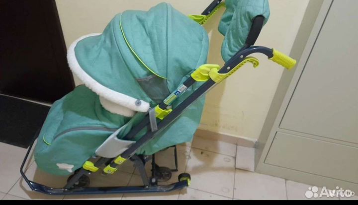 Детские санки коляска ника